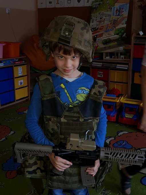 Wizyta żołnierza w grupie Niezapominajki