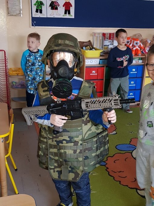 Wizyta żołnierza w grupie Niezapominajki