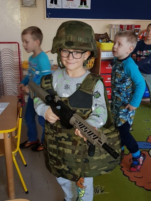 Wizyta żołnierza w grupie Niezapominajki