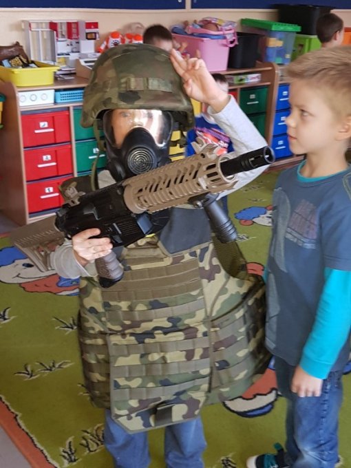 Wizyta żołnierza w grupie Niezapominajki