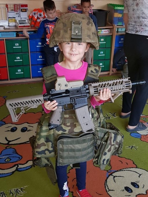 Wizyta żołnierza w grupie Niezapominajki